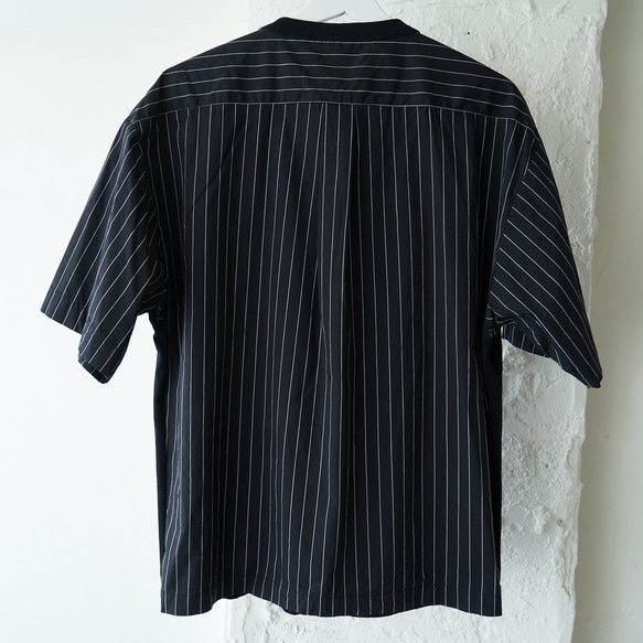 Morino Gakko 男襯衫對接 T 卹（黑色） 第13張的照片