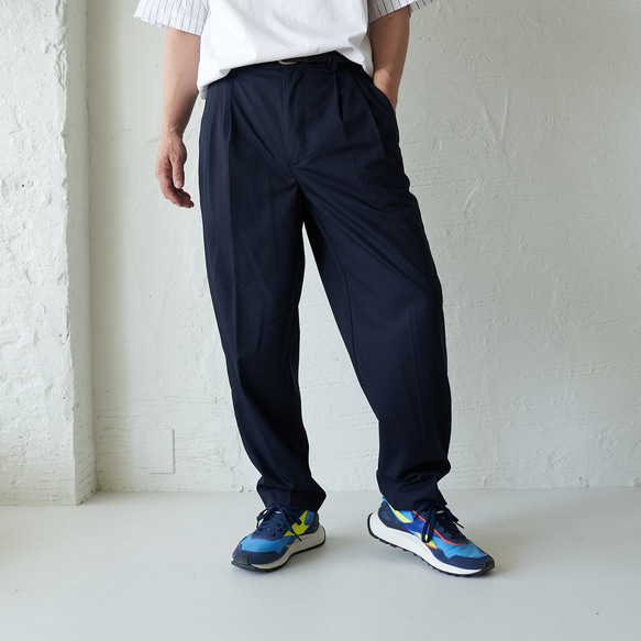 森野學校 [男式 M 尺寸褲子] 夏季褲子 (海軍藍) 第4張的照片