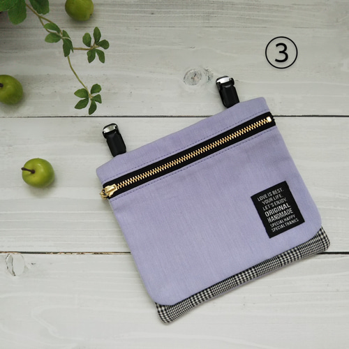 ポコ♡確認用♡移動ポケット カスタマイズ可能【10歳からの移動ポケット・洗えるタイプ】選べるタグ