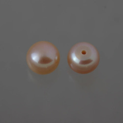 淡水パール　片穴ルース　ボタン型ポテト　パープルピンク　7mm前後 AA級品 商品番号5307AA 2枚目の画像