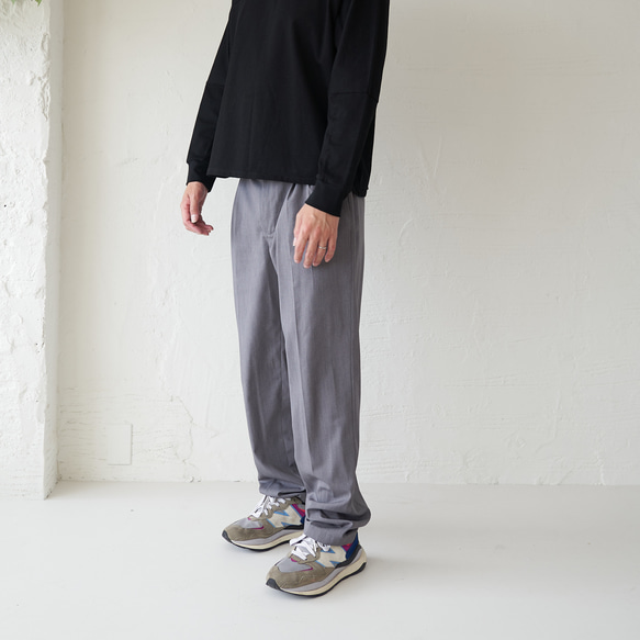 Morino Gakko [男士 M 尺寸褲子] 夏季褲子 (灰色) 第14張的照片