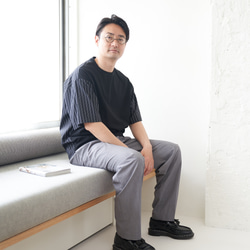 Morino Gakko [男士 M 尺寸褲子] 夏季褲子 (灰色) 第9張的照片