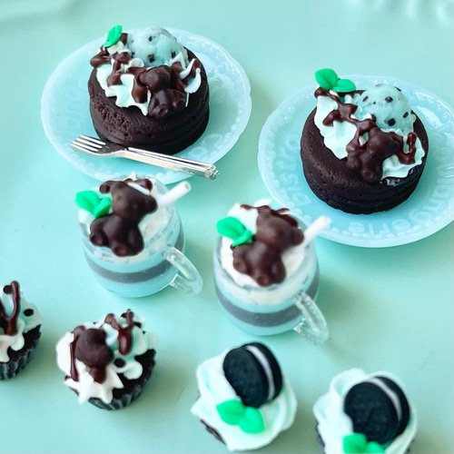 ミニチュア＊チョコミントセット その他インテリア雑貨 roco＊jam 通販