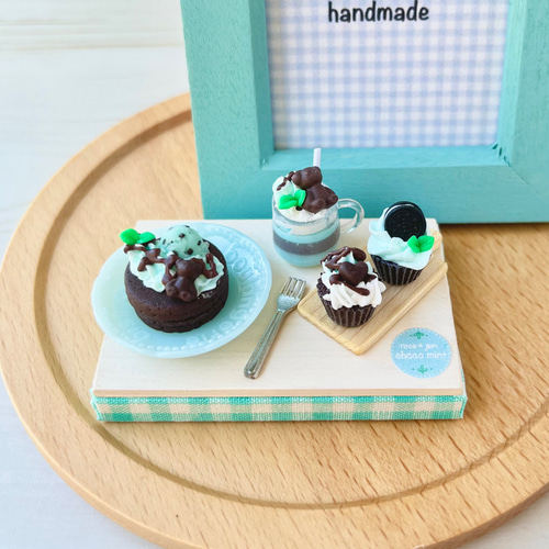 ミニチュア＊チョコミントセット その他インテリア雑貨 roco＊jam 通販