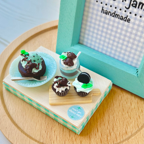 ミニチュア＊チョコミントセット その他インテリア雑貨 roco＊jam 通販