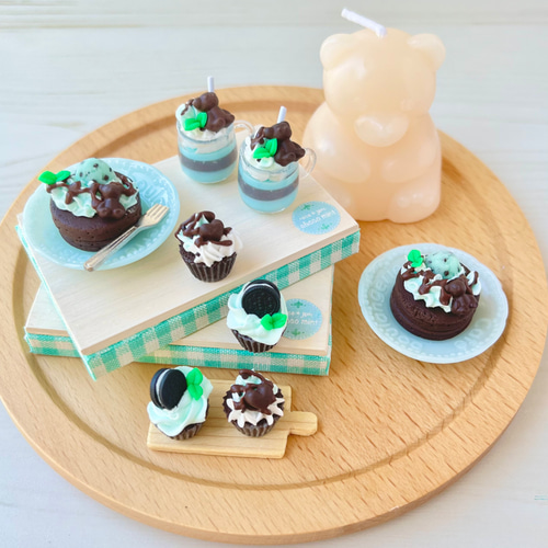 ミニチュア＊チョコミントセット その他インテリア雑貨 roco＊jam 通販