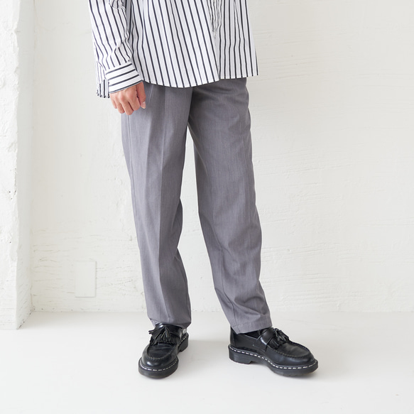 Morino Gakko [男士 L 碼褲子] 夏季褲子 (灰色) 第15張的照片