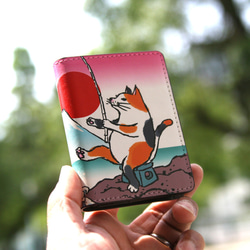 名刺・カードケース　猫が釣り 1枚目の画像