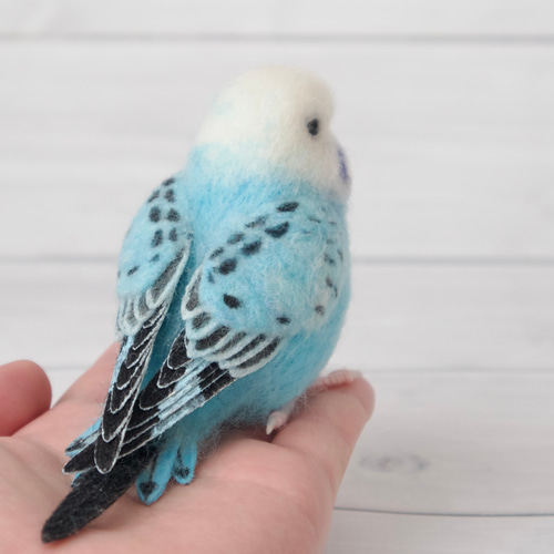 羊毛フェルトのセキセイインコ ふとっちょ【オーダーメイド