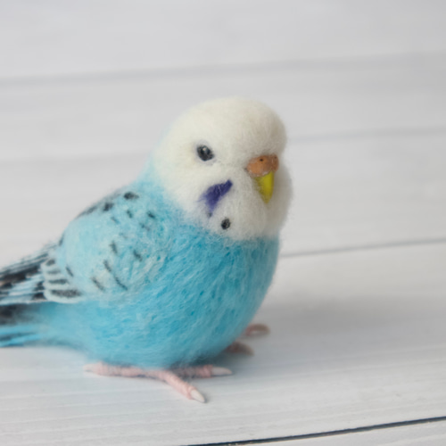 羊毛フェルトのセキセイインコ ふとっちょ【オーダーメイド】 羊毛