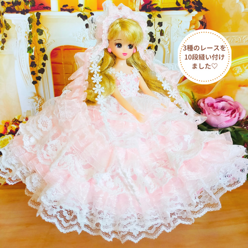 ドールドレスセット　小さな子　ピンク 楽天市場】ピンクアンジェドール ドレス キッズ 110 120 130 140