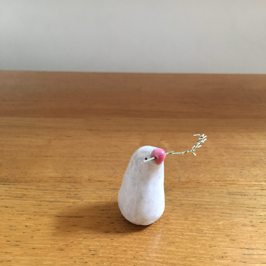 鳥の形の一輪挿し　オブジェ