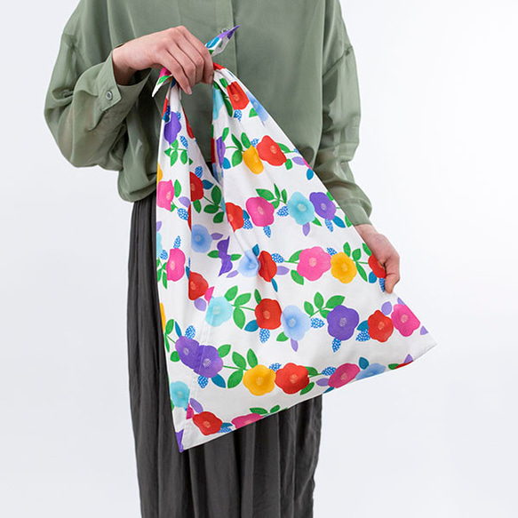 Azuma Tote ~Yumetsubaki~ 100% 棉（有機棉）Azuma 長手柄包，可用作環保袋 第1張的照片