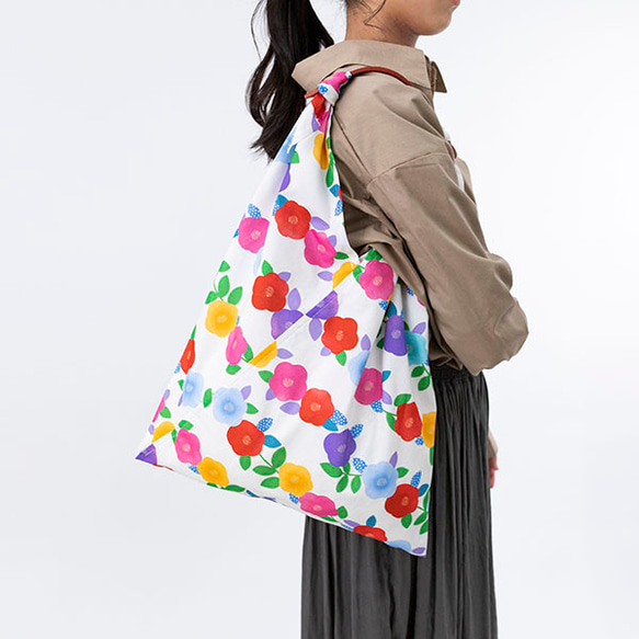 Azuma Tote ~Yumetsubaki~ 100% 棉（有機棉）Azuma 長手柄包，可用作環保袋 第13張的照片