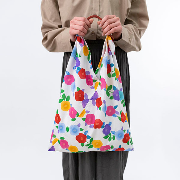 Azuma Tote ~Yumetsubaki~ 100% 棉（有機棉）Azuma 長手柄包，可用作環保袋 第10張的照片