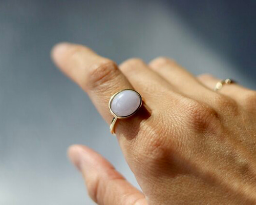 ラベンダー翡翠のゆびわ 指輪・リング WAKKA 通販 14095914｜Creema