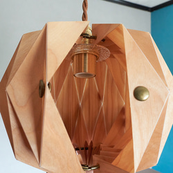 Origami Pendant Lamp Sphere 樺桜 6枚目の画像
