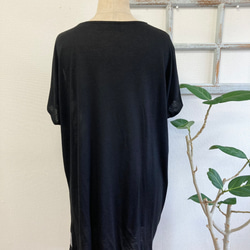 Sale price★我真的很喜歡borders❤️Border pattern drape T-shirt tunic bla 第8張的照片