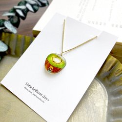 Kiwi necklace｜キウイフルーツのネックレス 5枚目の画像