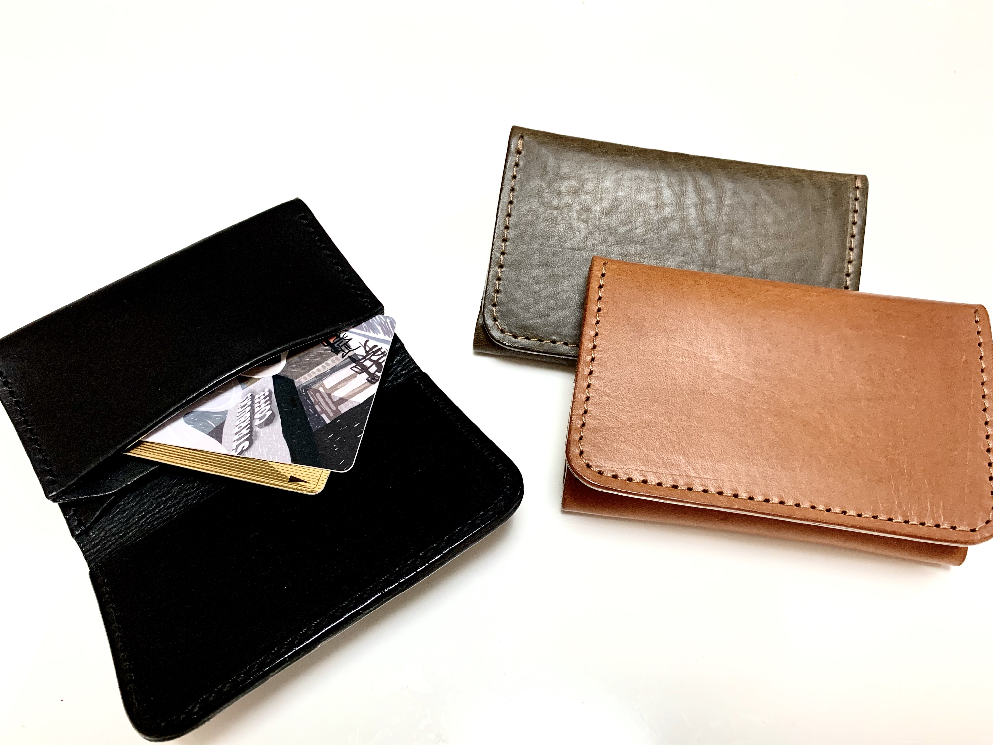 風琴マチカードケース/スムース