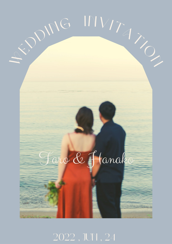 結婚式招待状 デザイン データ販売 招待状 mimishop 通販