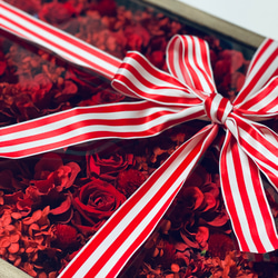 赤いお花のフラワーBOX A3サイズ【送料無料】還暦祝い 誕生日 記念日 8枚目の画像