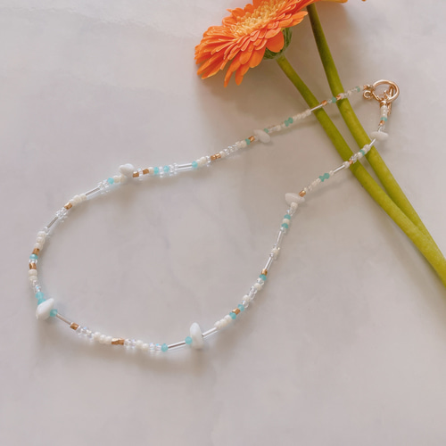 まゆみん様 ハンドメイド ビーズネックレス ハンドメイド ビーズ ネックレス - メルカリ