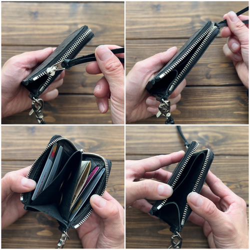 未使用品 RIPVANWINKLE レザーウォレット 財布 ブラック