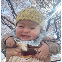 コットン100＊ホイップ帽子 どんぐり帽子 ベビー 赤ちゃん 子供 春 夏  