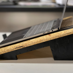 Laptop stand 40cm×30cm OSB 在宅勤務　リモートワーク　シンプル　デスク 2枚目の画像