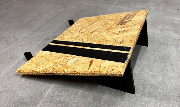 Laptop stand 40cm×30cm OSB 在宅勤務　リモートワーク　シンプル　デスク 4枚目の画像