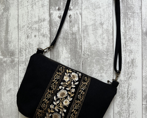 ソレイアード　帆布　インド刺繍リボン　トートバック　グラニーバッグ　3点 ソレイアード 帆布 インド刺繍リボン トートバック グラニー