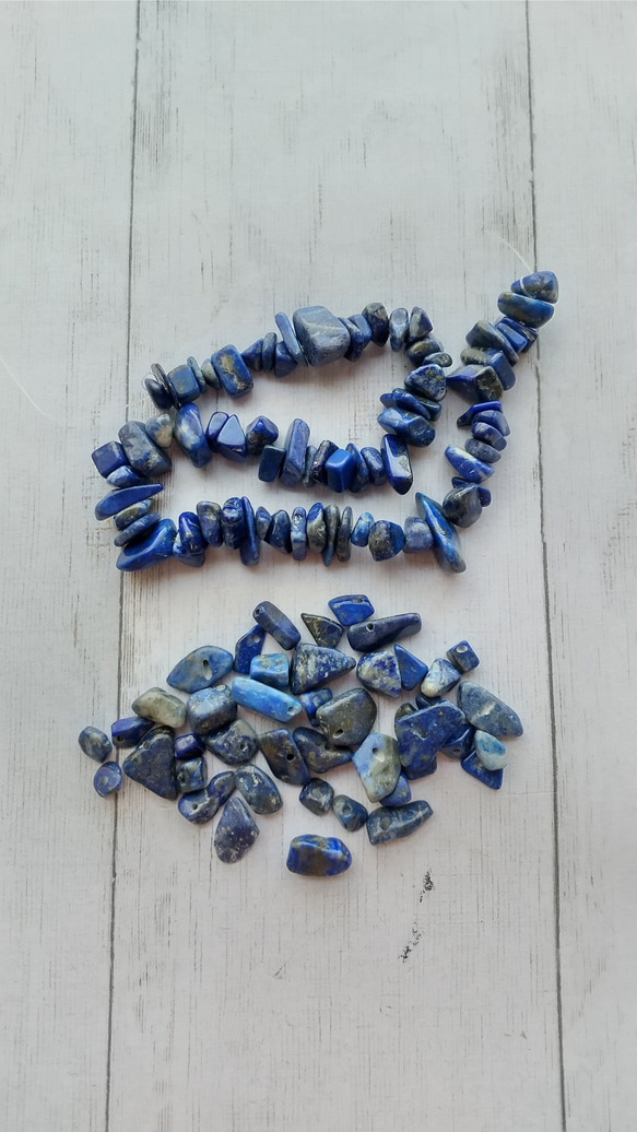 約20cm】ラピスラズリ さざれ 穴あり 天然石 ROSE 通販 14098292