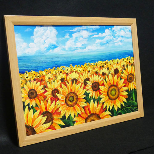 油絵 油彩 油彩画 絵 絵画 【ひまわり広場】ミニ絵画 油絵 油彩 油彩画 絵 絵画【ひまわり広場】ミニ絵画 絵画 HR