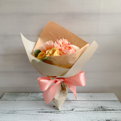 カラーを選べる》おまかせミニブーケ/Lサイズ/アーティ