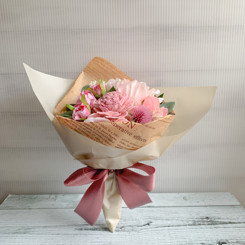 カラーを選べる》おまかせミニブーケ/Lサイズ/アーティフィシャル