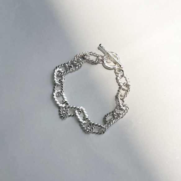 Silver chain bracelet /Twist（SV925）2022夏の新作 3枚目の画像