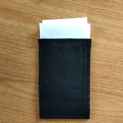 メンズポケットチーフ　ホワイト光沢サテン三段重ね 1枚目の画像