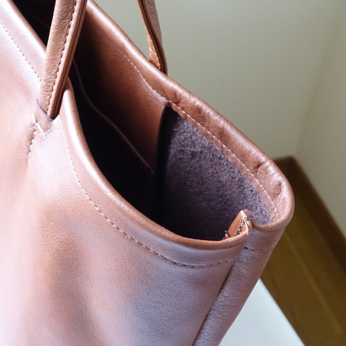 楽天市場】シンプルトートbag（L）☆彡ブラウン・マチ幅15センチ