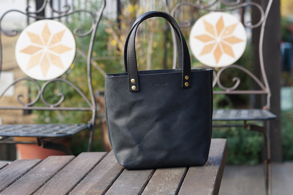 本革 mini トート A (black) トートバッグ BLESS 通販 14100650