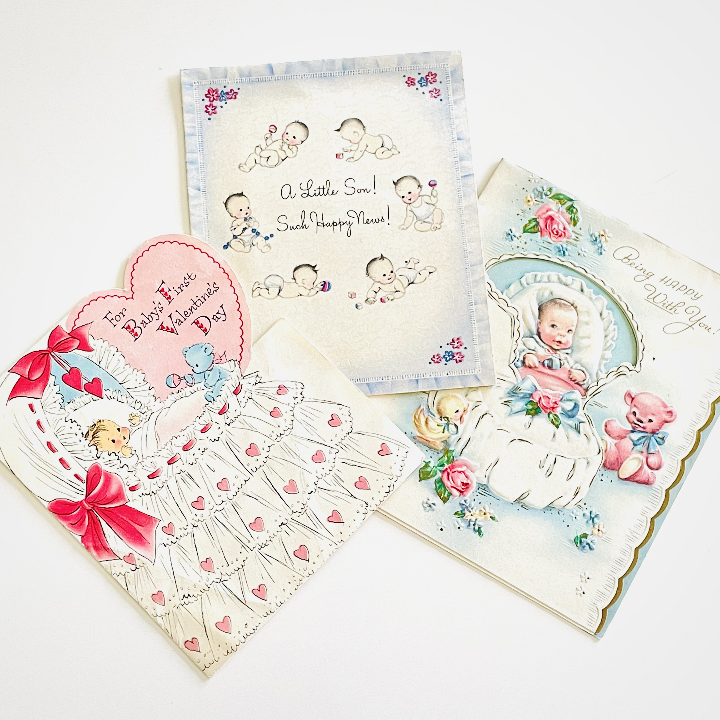 アンティーク グリーティングカード ベビー 赤ちゃん - 通販