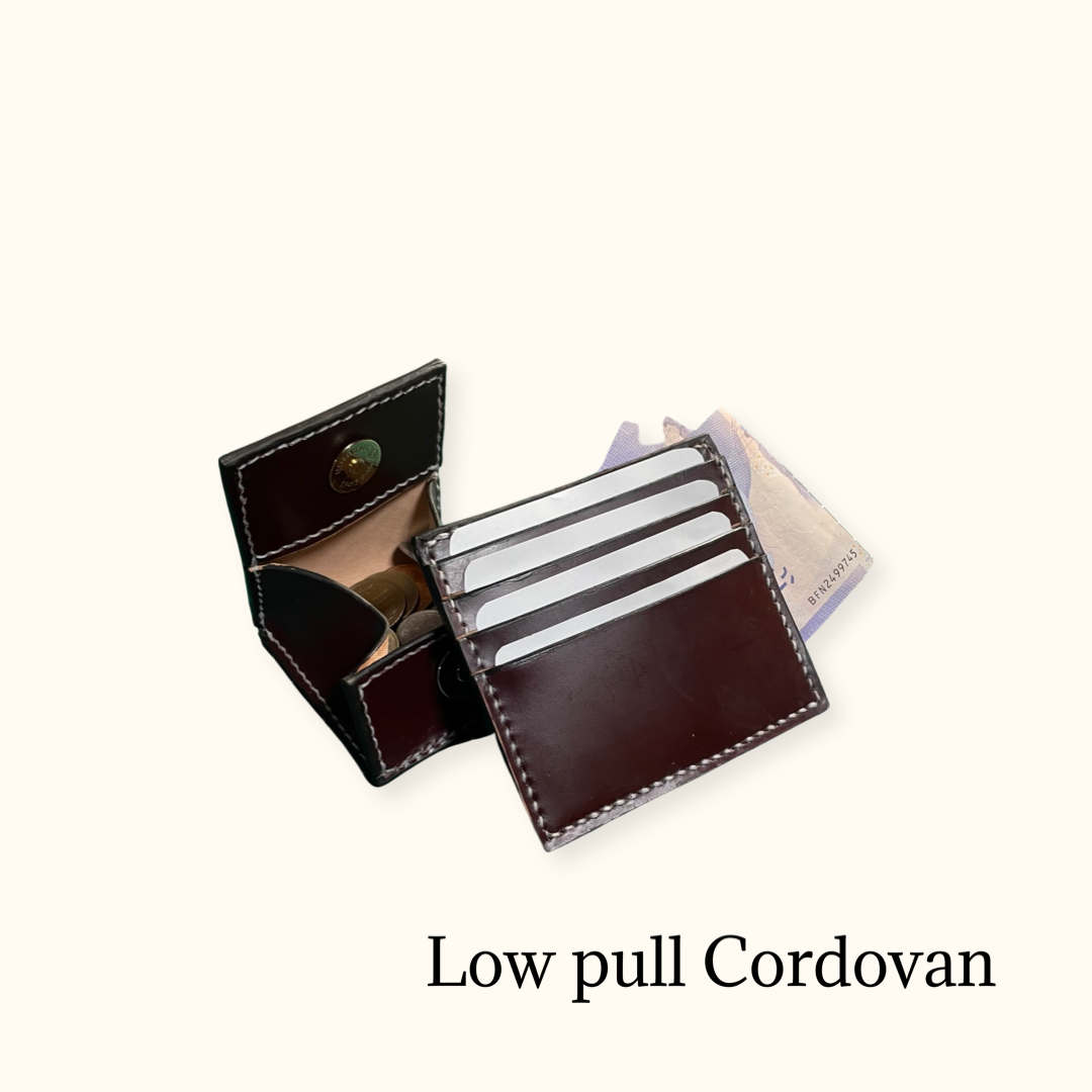 ロー引きコードバン　カードケース&コインケース
