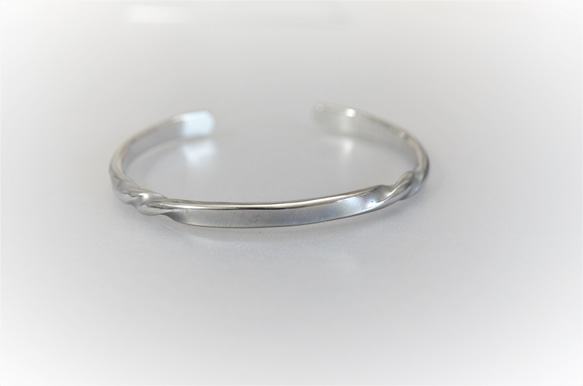 鈦金屬手鐲“旋轉”橢圓模型・Titanium Bangle 第1張的照片