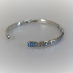 鈦金屬手鐲“旋轉”橢圓模型・Titanium Bangle 第5張的照片