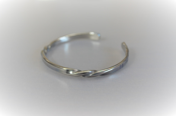 鈦金屬手鐲“旋轉”橢圓模型・Titanium Bangle 第7張的照片