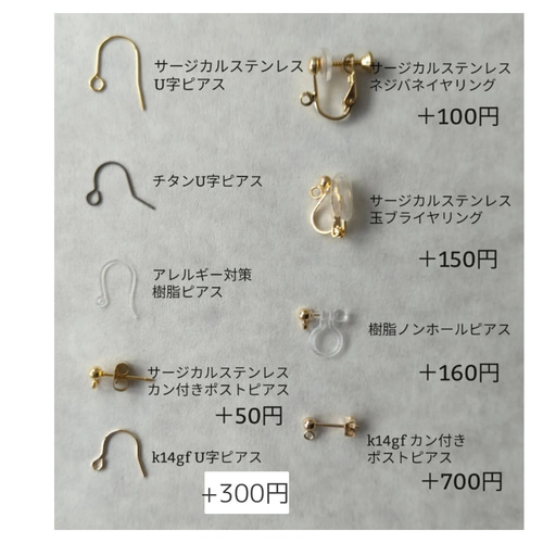 初夏 雨 レニーブルー 青 チェコガラスビーズ しずくピアス/イヤリング