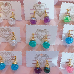 colorful cube pierce(light green＆white) MIX color 12枚目の画像