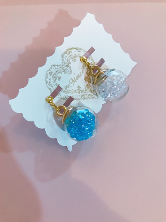 colorful cube pierce(blue＆white) MIX color 13枚目の画像