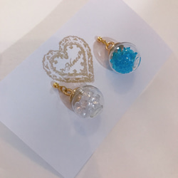 colorful cube pierce(blue＆white) MIX color 2枚目の画像