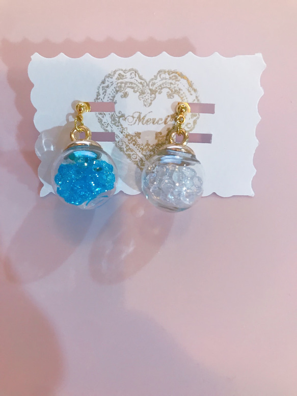 colorful cube pierce(blue＆white) MIX color 12枚目の画像